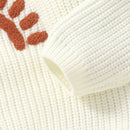 Casaco Suéter Manga Longa em Tricot