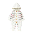 Macacão Manga Longa com Capuz em Tricot